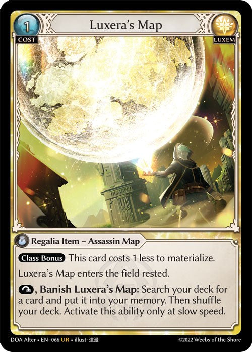 Luxera's Map (066) [Dawn of Ashes: Alter Edition] | Card Merchant Takapuna