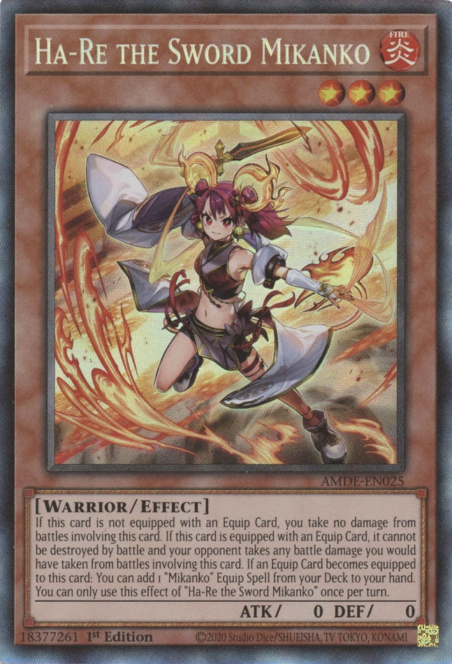Ha-Re the Sword Mikanko [AMDE-EN025] Collector's Rare | Card Merchant Takapuna