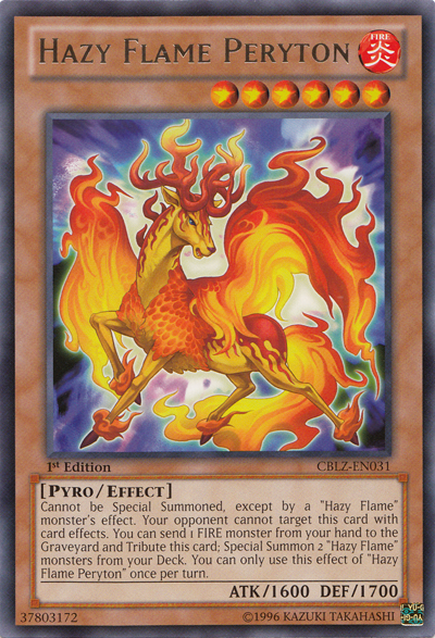Hazy Flame Peryton [CBLZ-EN031] Rare | Card Merchant Takapuna