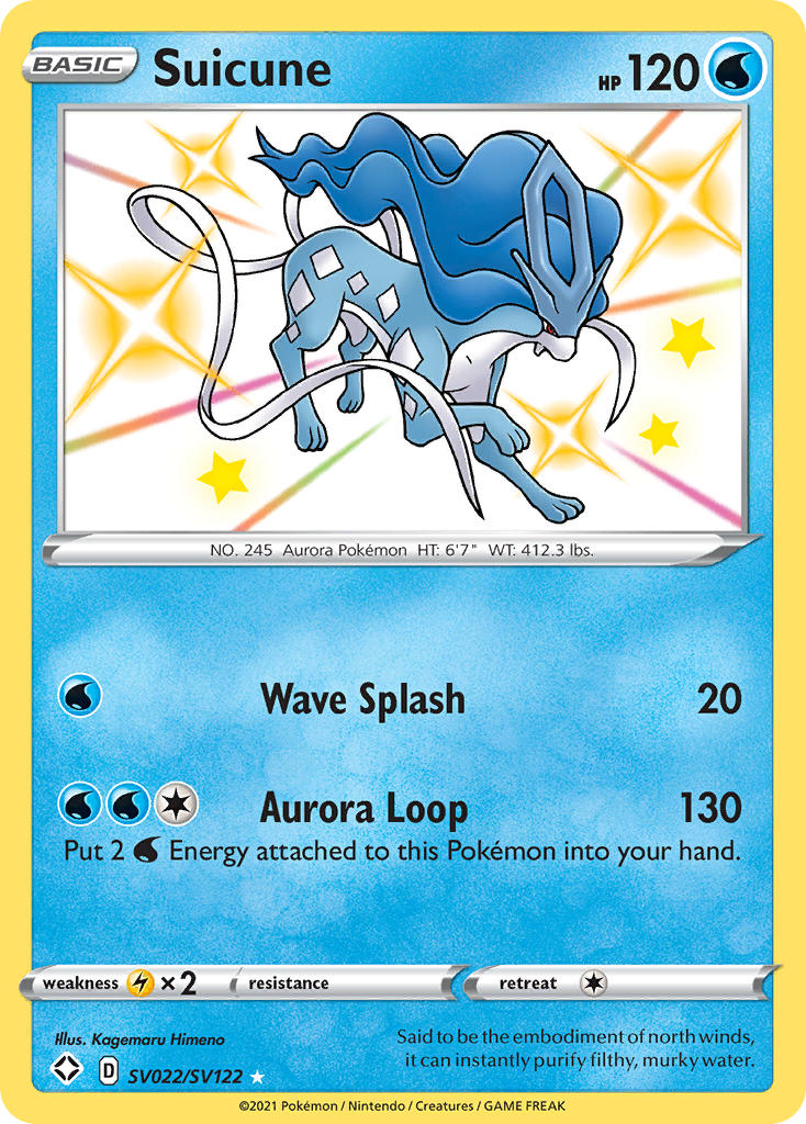 Suicune (SV022/SV122) [Sword & Shield: Shining Fates] | Card Merchant Takapuna