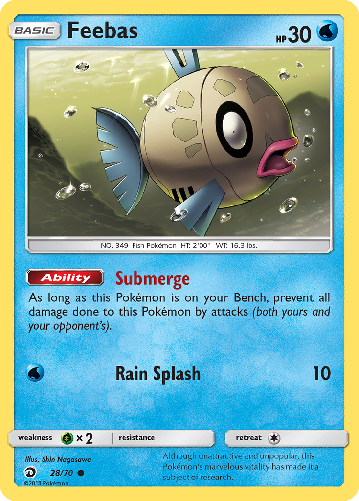 Feebas (28/70) [Sun & Moon: Dragon Majesty] | Card Merchant Takapuna
