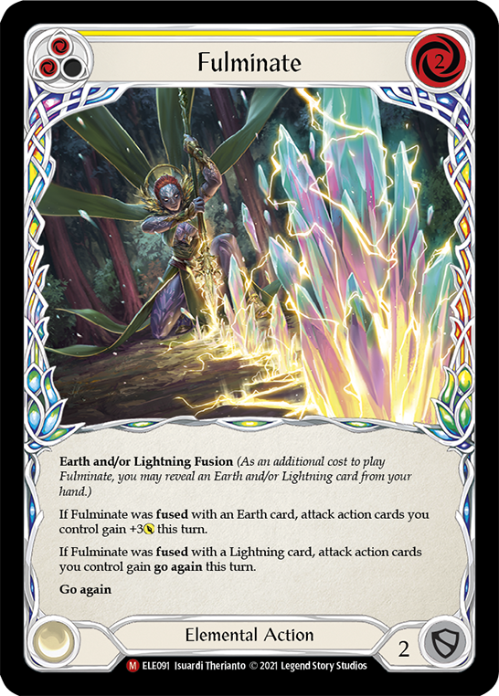 Fulminate [ELE091] (Tales of Aria)  1st Edition Rainbow Foil | Card Merchant Takapuna
