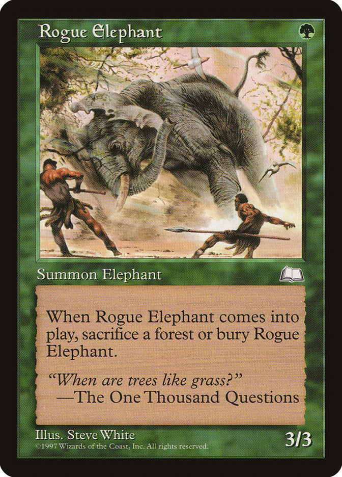 Rogue Elephant [Weatherlight] | Card Merchant Takapuna