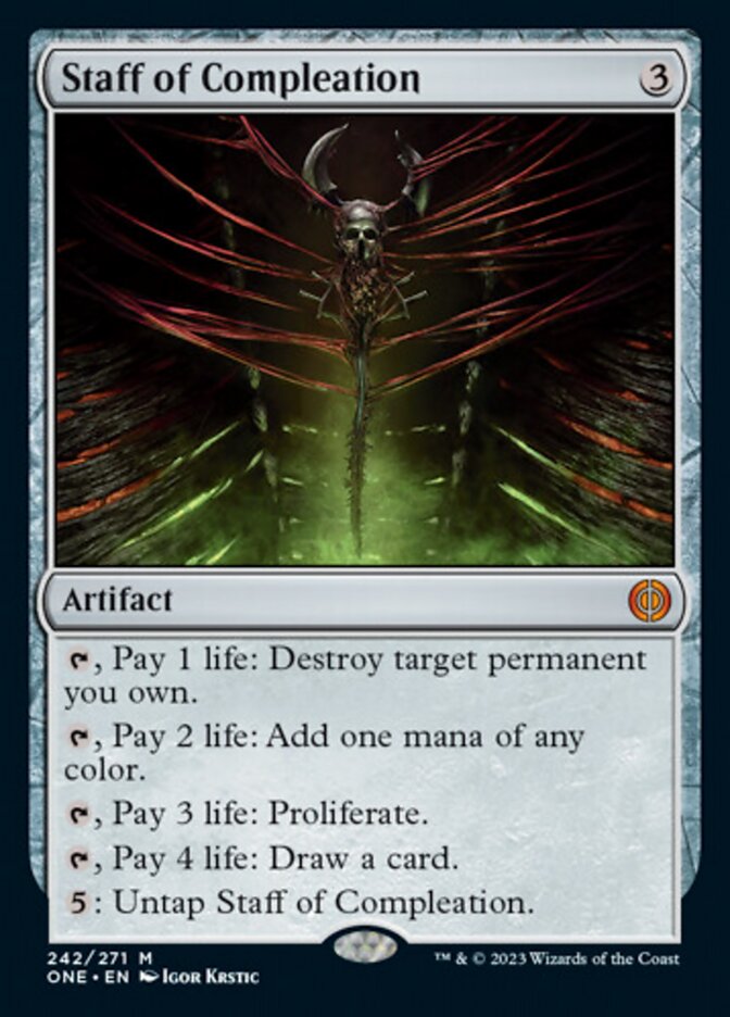 Staff of Compleation [Phyrexia: All Will Be One] | Card Merchant Takapuna