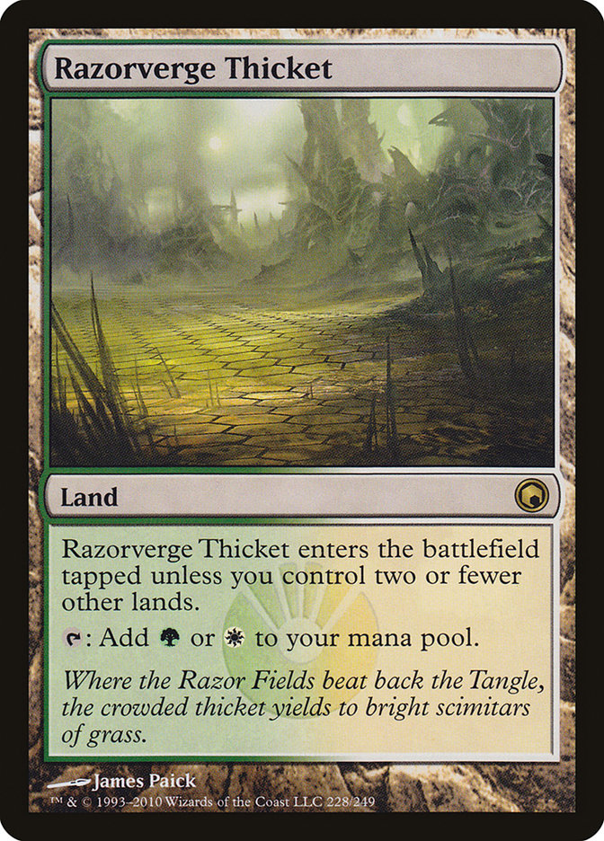 Razorverge Thicket [Scars of Mirrodin] | Card Merchant Takapuna