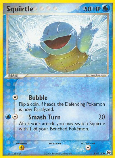 Squirtle (83/112) [EX: FireRed & LeafGreen] | Card Merchant Takapuna