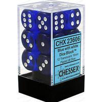Chessex 12-Die Set - Translucent | Card Merchant Takapuna