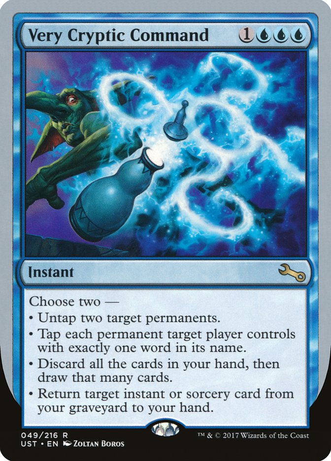 Very Cryptic Command (Untap) [Unstable] | Card Merchant Takapuna