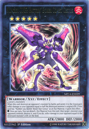 Number C105: Battlin' Boxer Comet Cestus [MP14-EN029] Ultra Rare | Card Merchant Takapuna