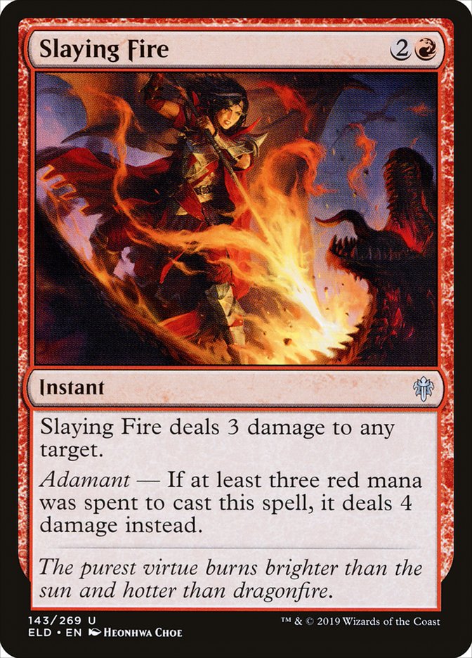 Slaying Fire [Throne of Eldraine] | Card Merchant Takapuna