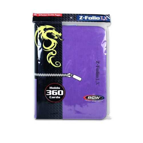 BCW Z-Folio - Purple | Card Merchant Takapuna