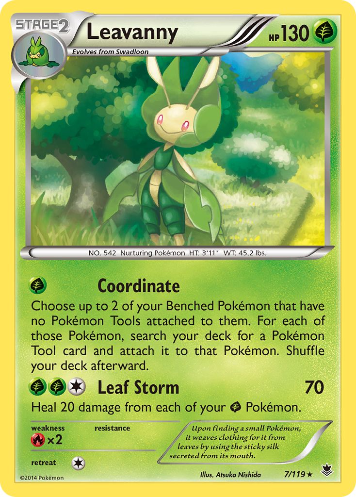 Leavanny (7/119) [XY: Phantom Forces] | Card Merchant Takapuna