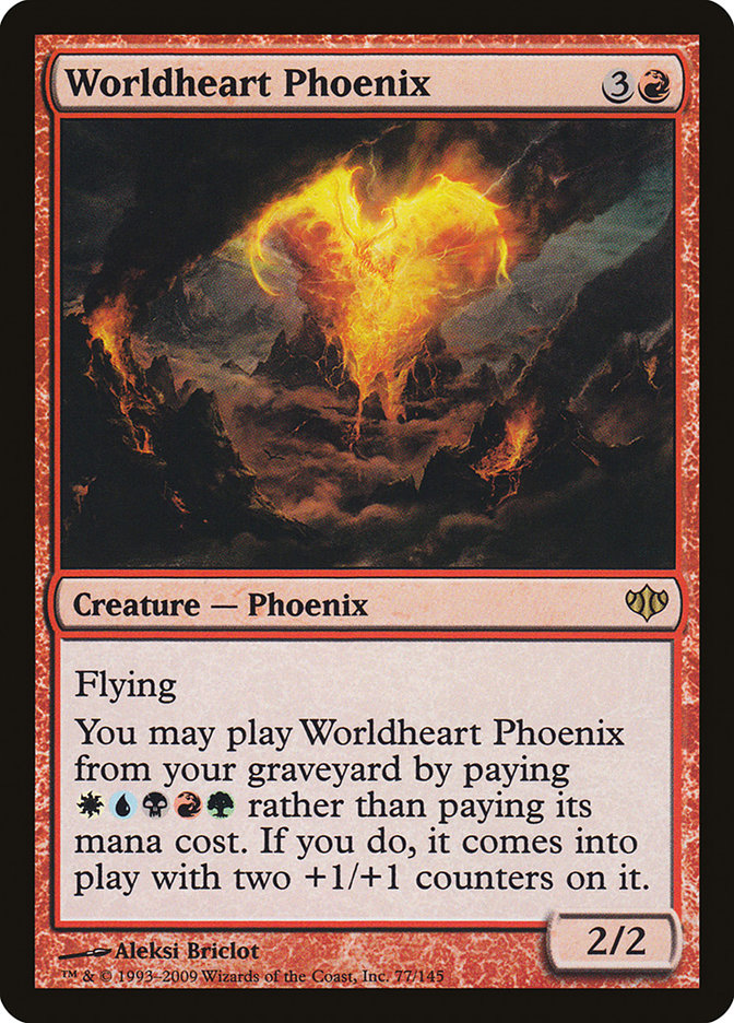 Worldheart Phoenix [Conflux] | Card Merchant Takapuna