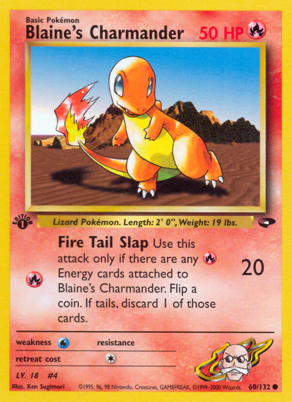 Blaine's Charmander (60/132) [Gym Challenge 1st Edition] | Card Merchant Takapuna