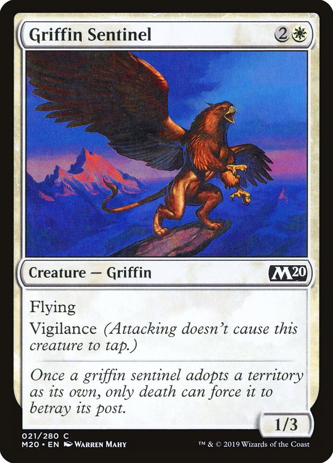 Griffin Sentinel [Core Set 2020] | Card Merchant Takapuna