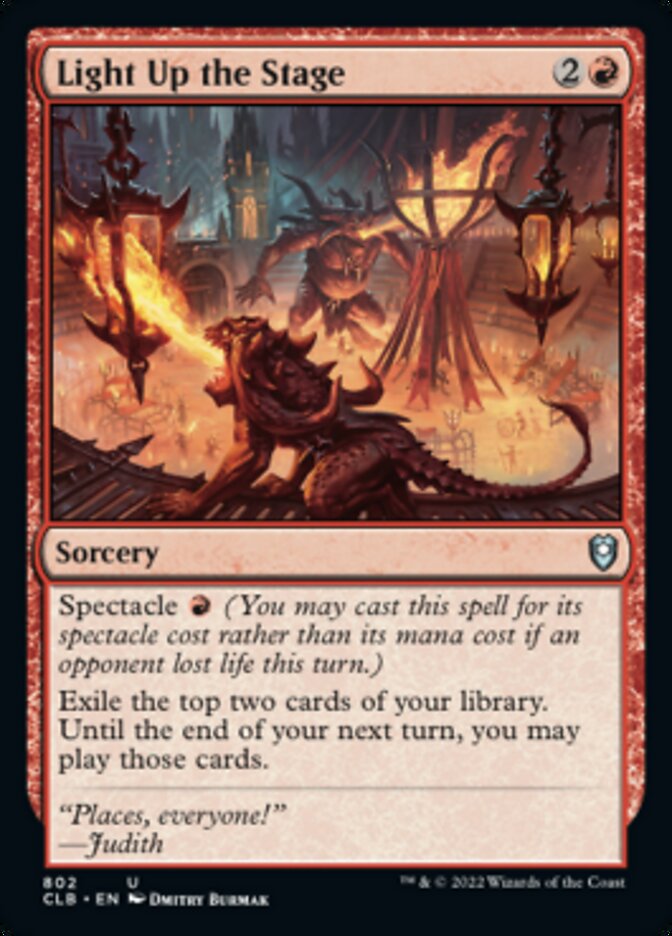 Light Up the Stage [Commander Legends: Battle for Baldur's Gate] | Card Merchant Takapuna