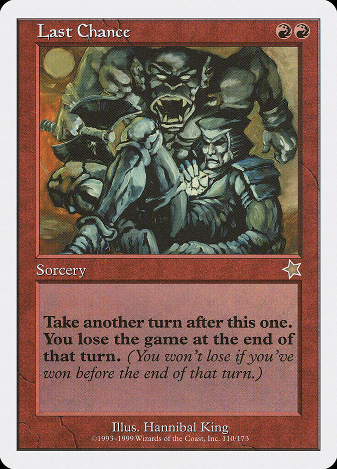 Last Chance [Starter 1999] | Card Merchant Takapuna
