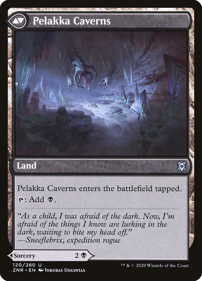 Pelakka Predation // Pelakka Caverns [Zendikar Rising] | Card Merchant Takapuna