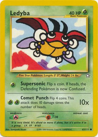 Ledyba (63/111) [Neo Genesis Unlimited] | Card Merchant Takapuna