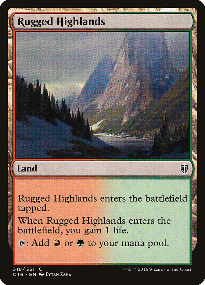 Rugged Highlands [Commander 2016] | Card Merchant Takapuna
