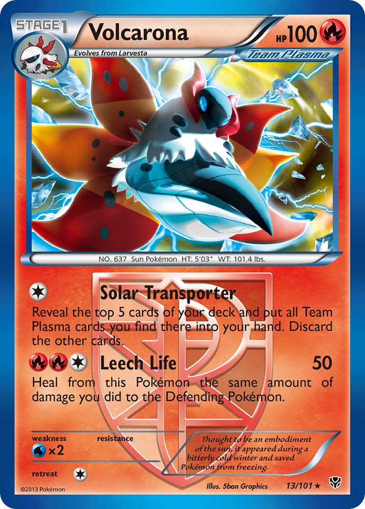 Volcarona (13/101) [Black & White: Plasma Blast] | Card Merchant Takapuna