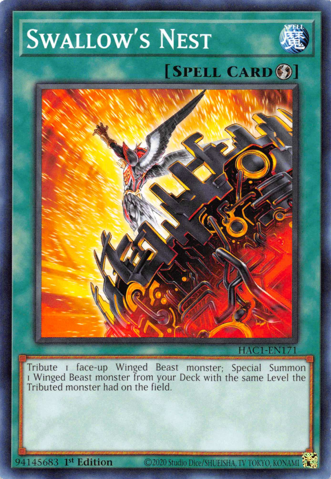 Swallow's Nest (Duel Terminal) [HAC1-EN171] Parallel Rare | Card Merchant Takapuna
