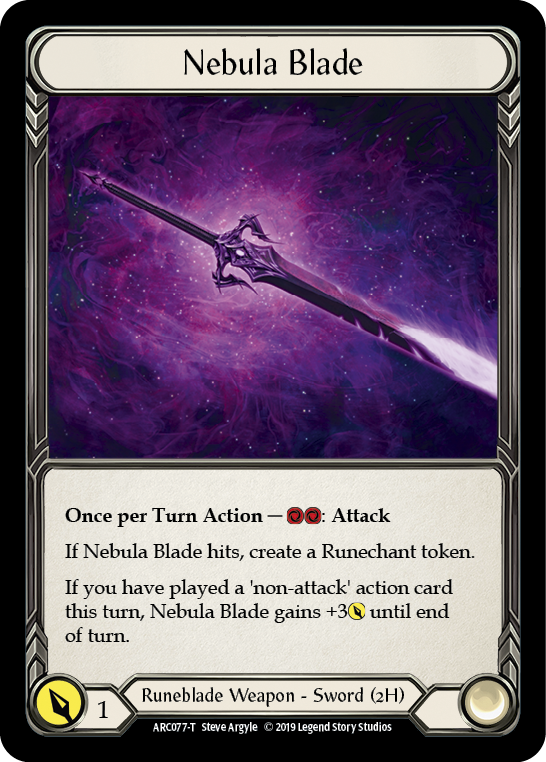 Nebula Blade [ARC077-T] (Arcane Rising)  1st Edition Normal | Card Merchant Takapuna