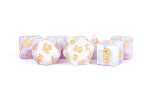 Resin Polyhedral Dice Set: Lavender | Card Merchant Takapuna