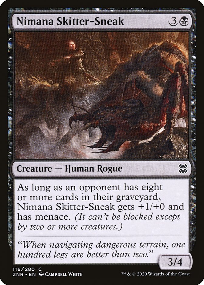 Nimana Skitter-Sneak [Zendikar Rising] | Card Merchant Takapuna