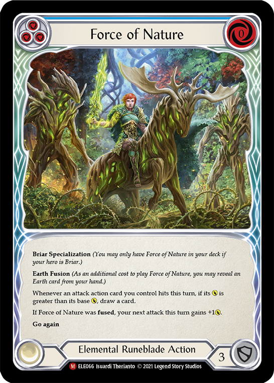 Force of Nature [ELE066] (Tales of Aria)  1st Edition Normal | Card Merchant Takapuna