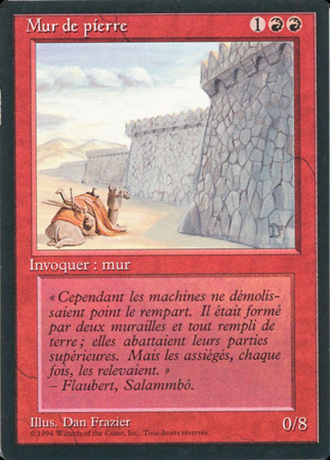 Wall of Stone [Foreign Black Border] | Card Merchant Takapuna