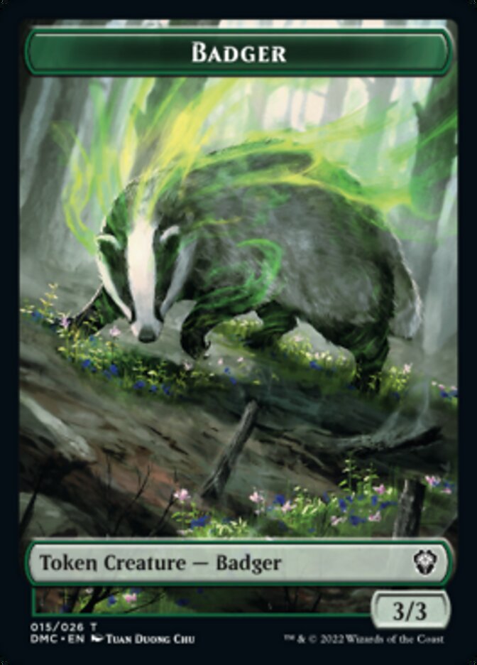 Badger Token [Dominaria United Commander Tokens] | Card Merchant Takapuna