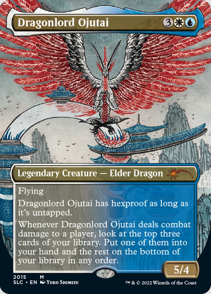 Dragonlord Ojutai (Borderless) [Secret Lair 30th Anniversary Countdown Kit] | Card Merchant Takapuna