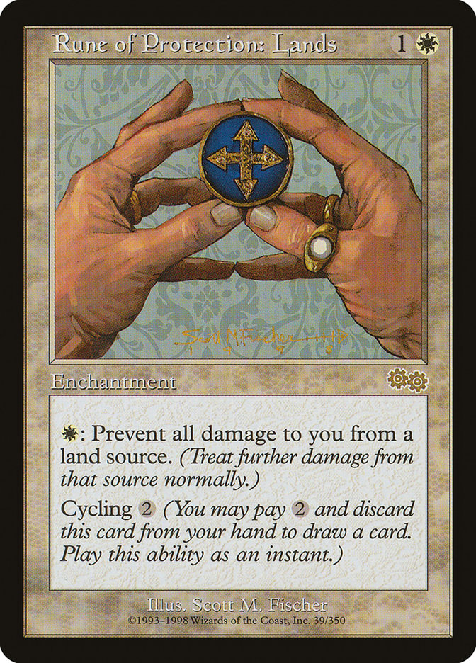 Rune of Protection: Lands [Urza's Saga] | Card Merchant Takapuna