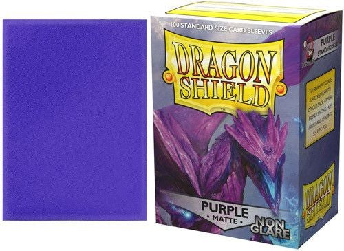 Dragon Shield Standard Sleeves - Purple (Non-Glare) Matte (100ct) | Card Merchant Takapuna