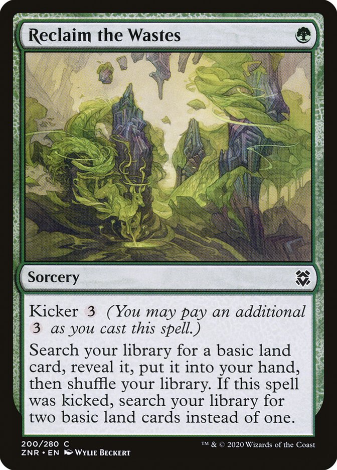 Reclaim the Wastes [Zendikar Rising] | Card Merchant Takapuna