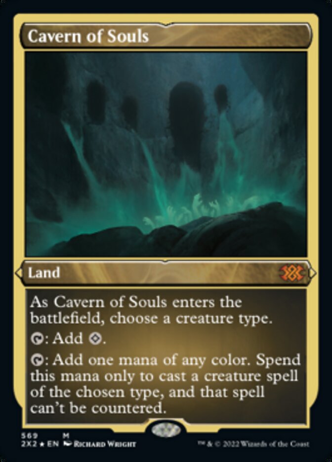 Cavern of Souls (Foil Etched) [Double Masters 2022] | Card Merchant Takapuna