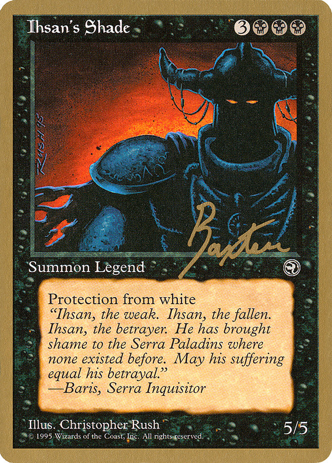 Ihsan's Shade (George Baxter) [Pro Tour Collector Set] | Card Merchant Takapuna