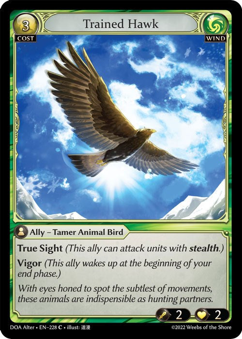Trained Hawk (228) [Dawn of Ashes: Alter Edition] | Card Merchant Takapuna