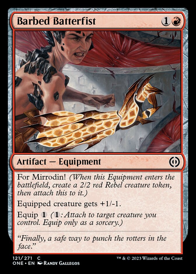 Barbed Batterfist [Phyrexia: All Will Be One] | Card Merchant Takapuna