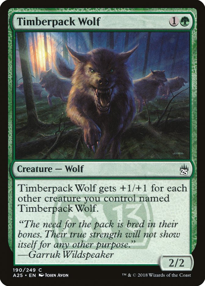 Timberpack Wolf [Masters 25] | Card Merchant Takapuna