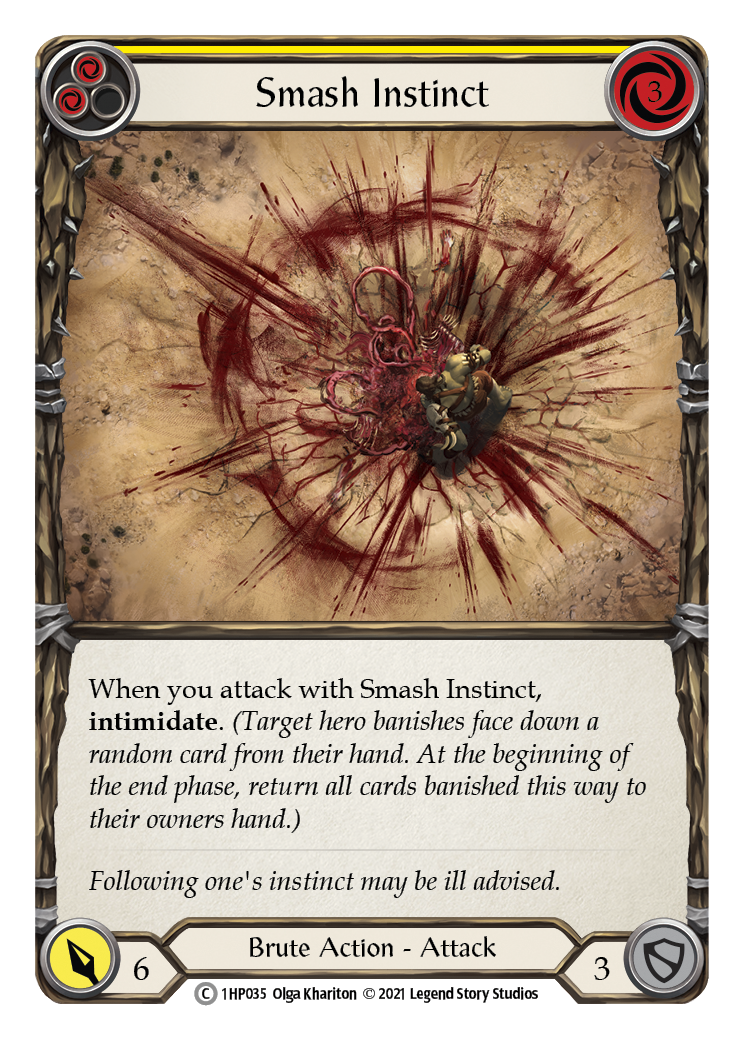 Smash Instinct (Yellow) [1HP035] (History Pack 1) | Card Merchant Takapuna