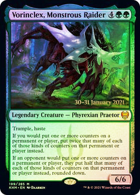 Vorinclex, Monstrous Raider [Kaldheim Prerelease Promos] | Card Merchant Takapuna
