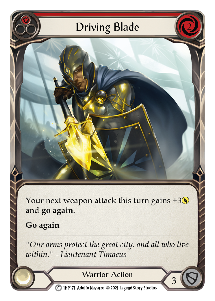 Driving Blade (Red) [1HP171] (History Pack 1) | Card Merchant Takapuna