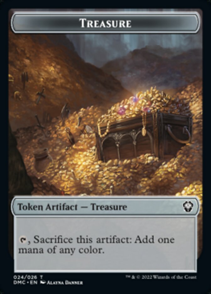 Treasure Token [Dominaria United Commander Tokens] | Card Merchant Takapuna