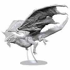 D&D Nolzurs Marvelous Miniatures Adult Silver Dragon | Card Merchant Takapuna