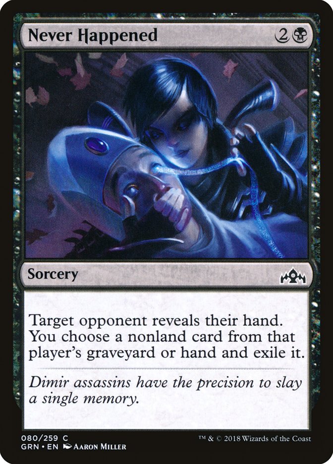Never Happened [Guilds of Ravnica] | Card Merchant Takapuna