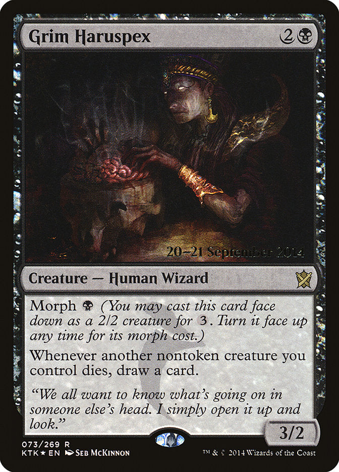 Grim Haruspex [Khans of Tarkir Prerelease Promos] | Card Merchant Takapuna