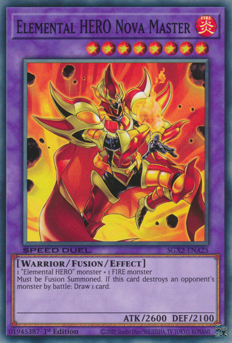 Elemental HERO Nova Master [SGX2-ENA25] Common | Card Merchant Takapuna