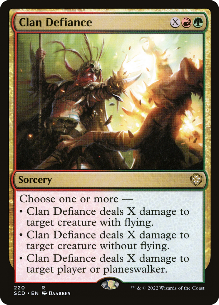 Clan Defiance [Starter Commander Decks] | Card Merchant Takapuna